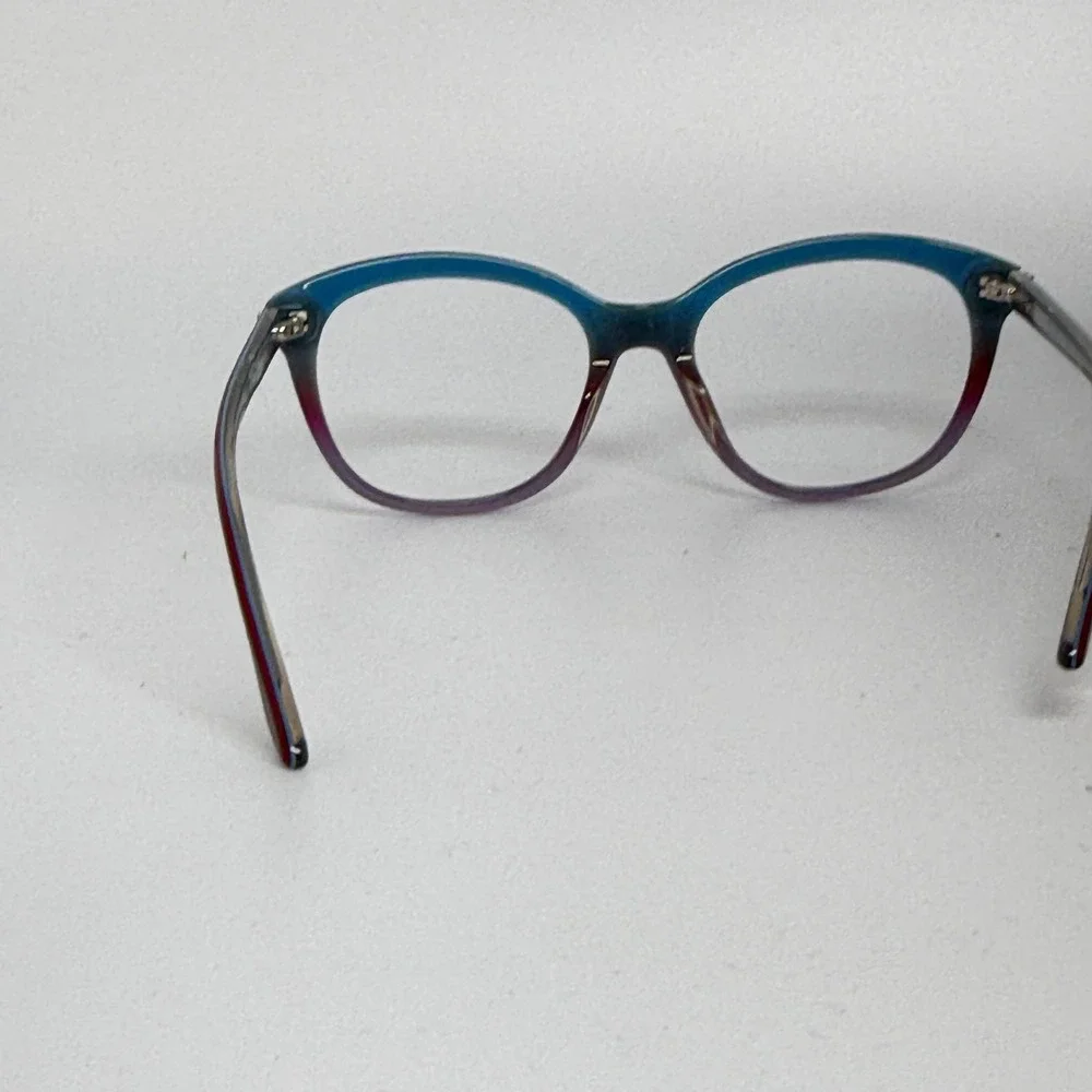 BCBGMAXAZRIA Women's Eyeglasses Wishful Red Fade Cat Eye Frames 53mm 21219‎